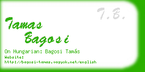 tamas bagosi business card